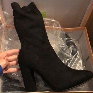 BRAND NEW Public Desire Black Sock Boots